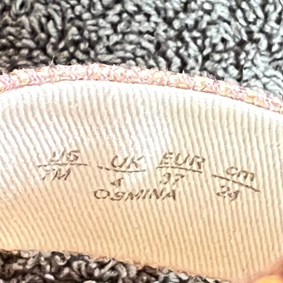 Franco Sarto Womens Size 7 7M Osmina Rose‎ Gold Block Dress Heel Sandals Shoes - Picture 13 of 14